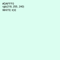 #DAFFF0 - White Ice Color Image